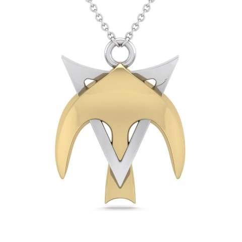 Star of David pendant dove shaped image 2
