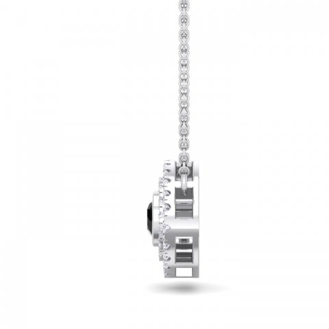 Evil eye pendant with diamonds image 4
