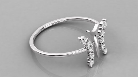 white gold 18k beautiful diamond