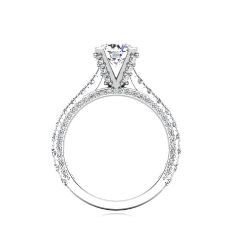 diamond diamond engagement ring