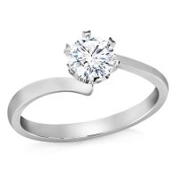 netural ring diamond engagement ring